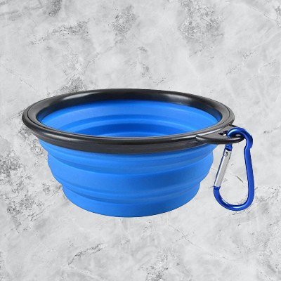 Gamelle pour Chien - SiliconeDogBowl™ - Bleu - Trek Paws