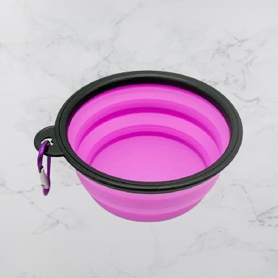 Gamelle pour Chien - SiliconeDogBowl™ - Pourpre - Trek Paws