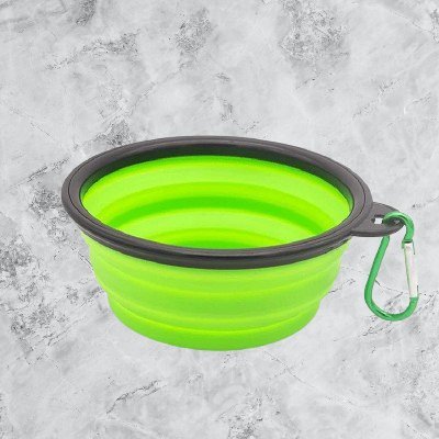 Gamelle pour Chien - SiliconeDogBowl™ - Vert - Trek Paws