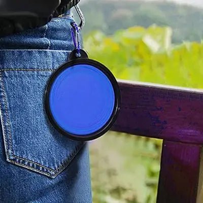 Gamelle pour Chien - SiliconeDogBowl™ - Bleu - Trek Paws