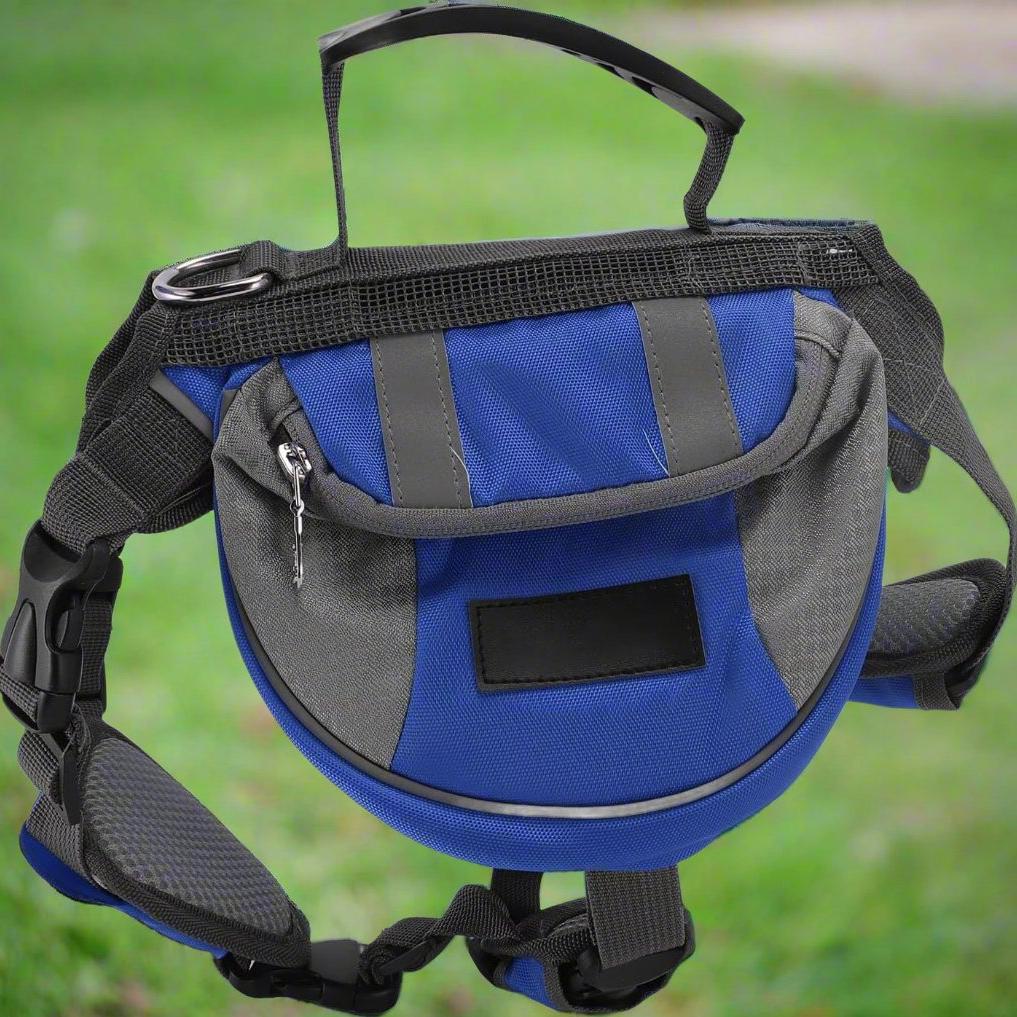 Sac de Voyage Chien - DogBackpack™ - Bleu - Trek Paws