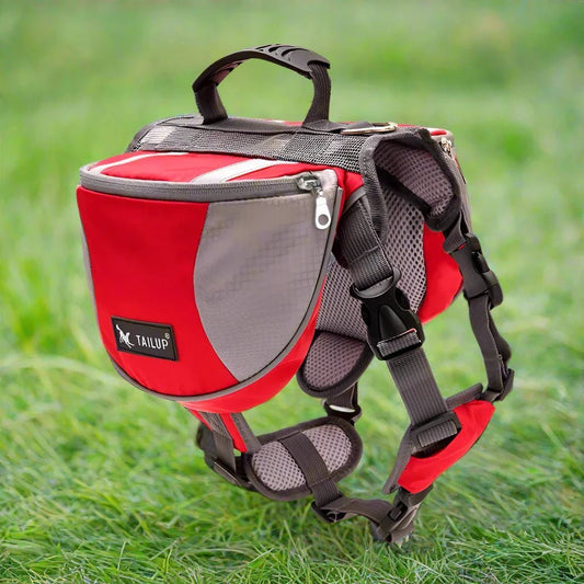 Sac de Voyage Chien - DogBackpack™ - Rouge - Trek Paws