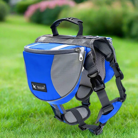 Sac de Voyage Chien - DogBackpack™ - Bleu - Trek Paws