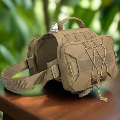 Sac à dos pour chien - BackpackDogHarness™ - Marron - Trek Paws