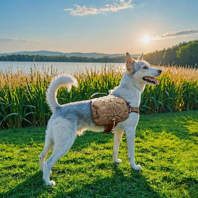 Sac à dos pour chien - BackpackDogHarness™ - Marron - Trek Paws